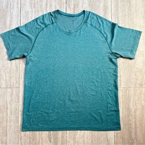 Lululemon Metal vent tech Teal blue green Men’s shirt size XXL athleticwear gym